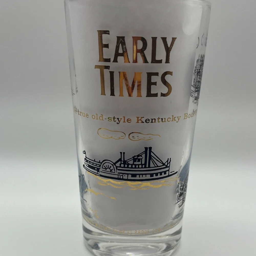 Vtg Early Times Kentucky Bourbon Glass - Perfect for Your Ky Derby Mint Julep!